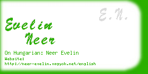 evelin neer business card